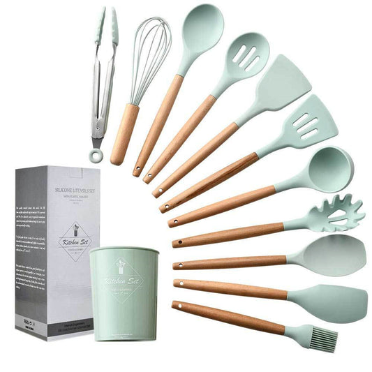 "SiliconeSavor" 11-Piece Non-Stick Spatula Kitchen Set - SLW Home