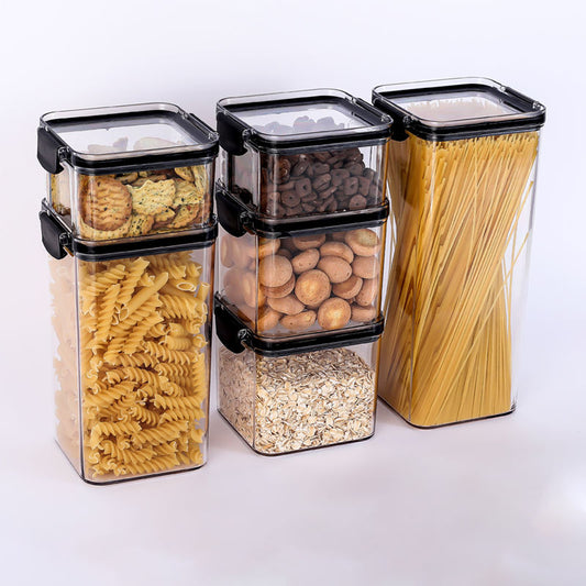 6 Piece Airtight Plastic Containers BPA Free - SLW Home