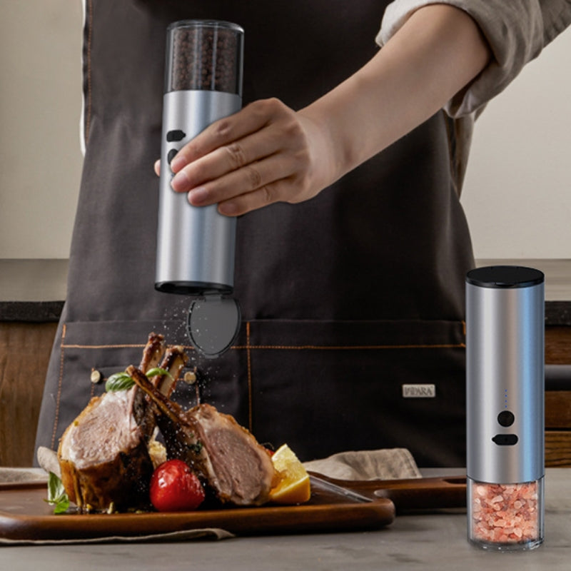 Electric Pepper And Salt Grinder Set With LED - SLW Home