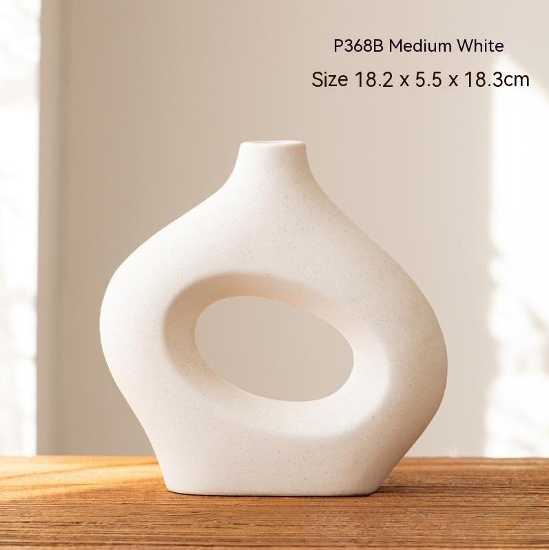 Ceramic Vase Circle - SLW Home