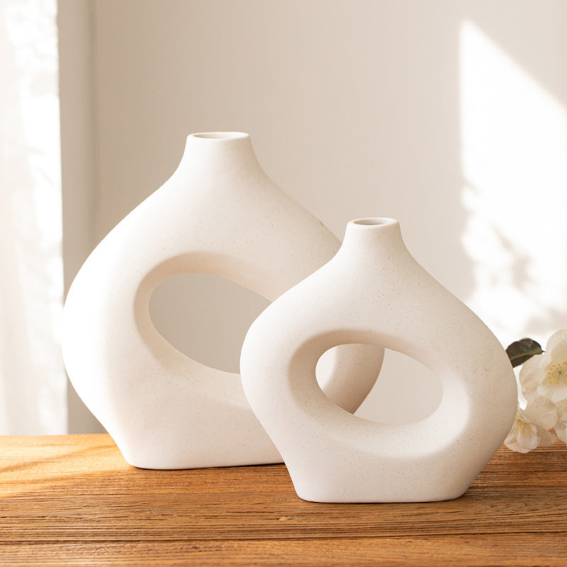 Ceramic Vase Circle - SLW Home