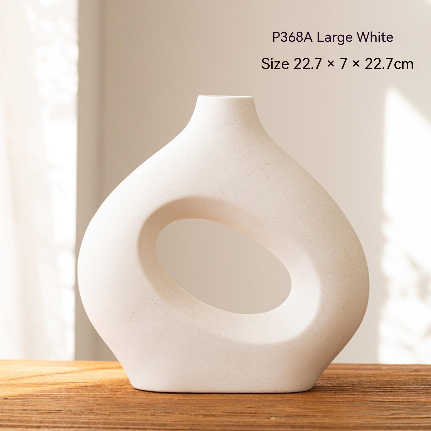 Ceramic Vase Circle - SLW Home