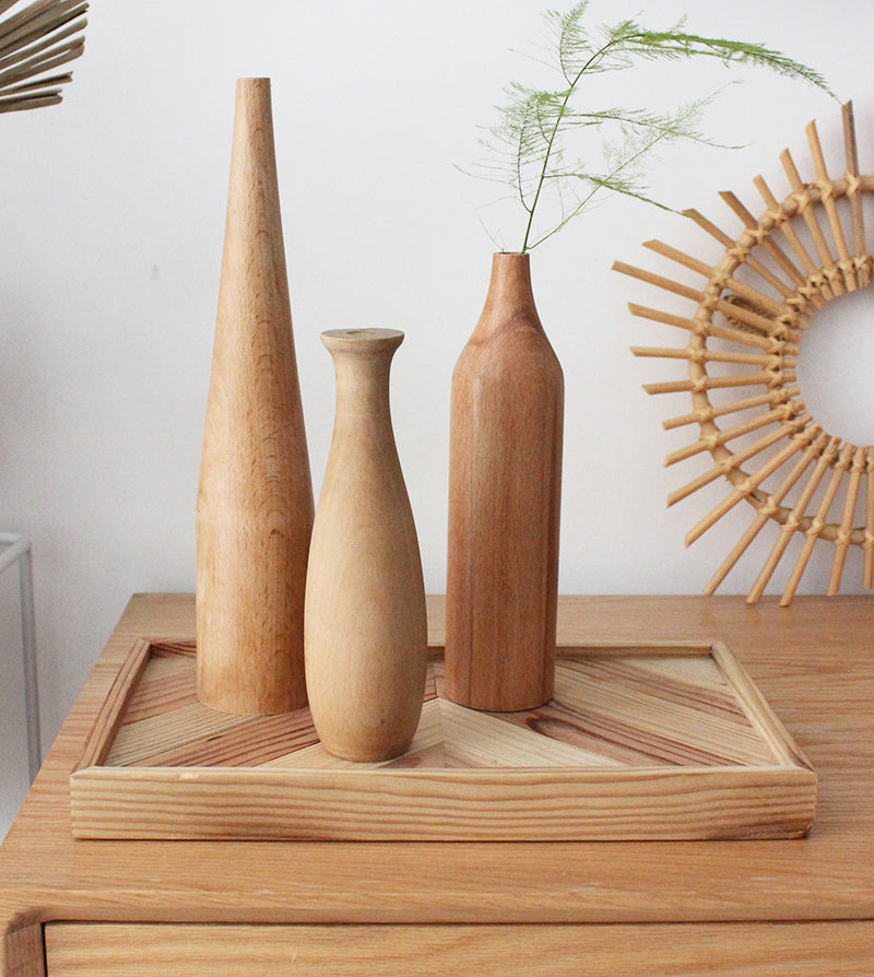 Solid Wood Vase - SLW Home