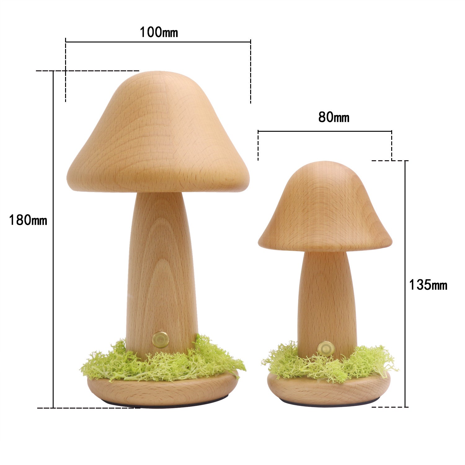 Twist Head Mushroom Touch Night Lamp - SLW Home