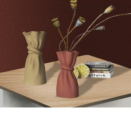 Cloth Bag Ceramic Dry Vase - SLW Home